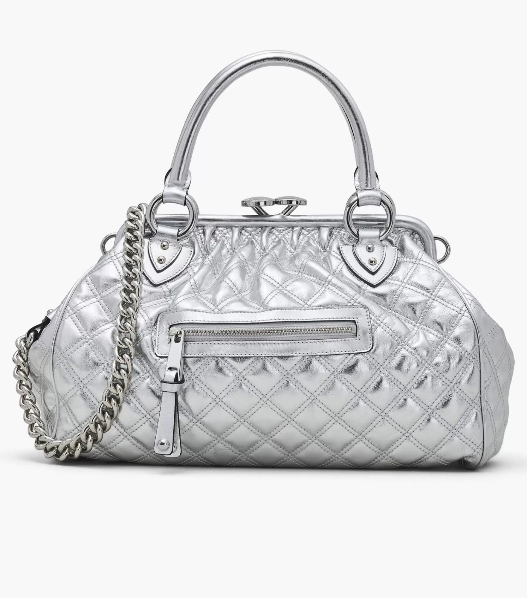 Marc Jacobs Top Handle Bags<Re-Edition Quilted Metallic Leather Stam Bag