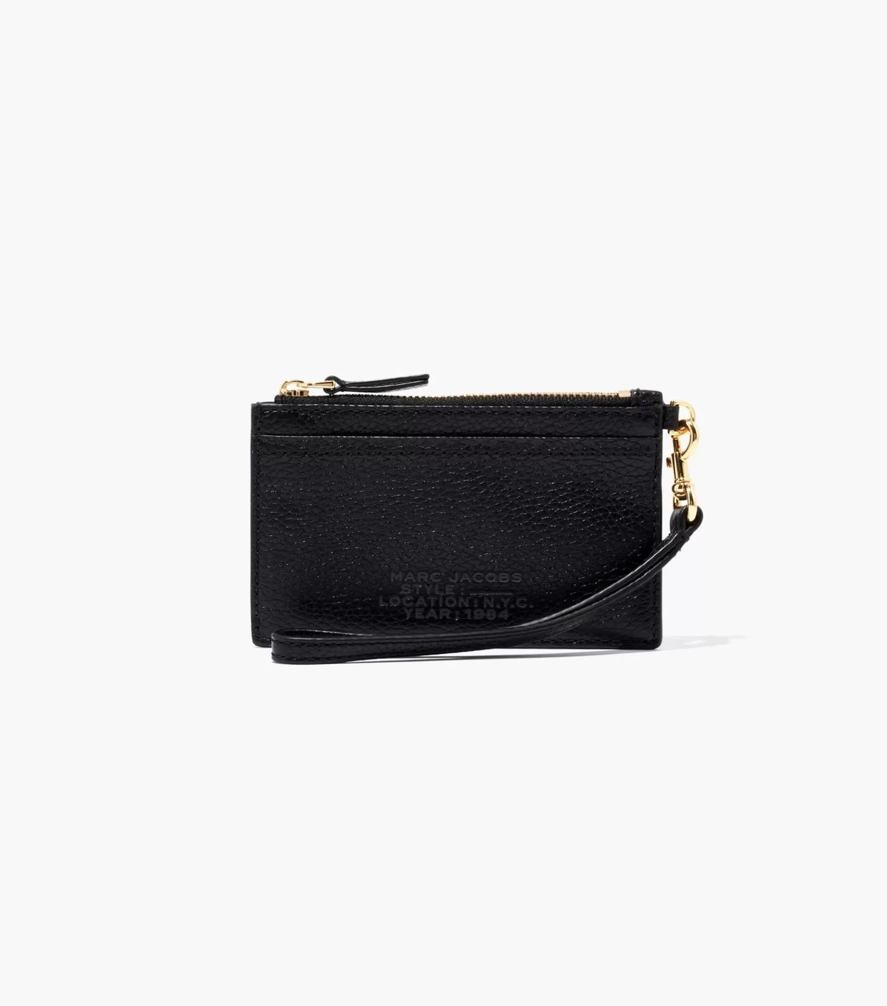 Marc Jacobs Small Wallets<The Leather Top Zip Wristlet
