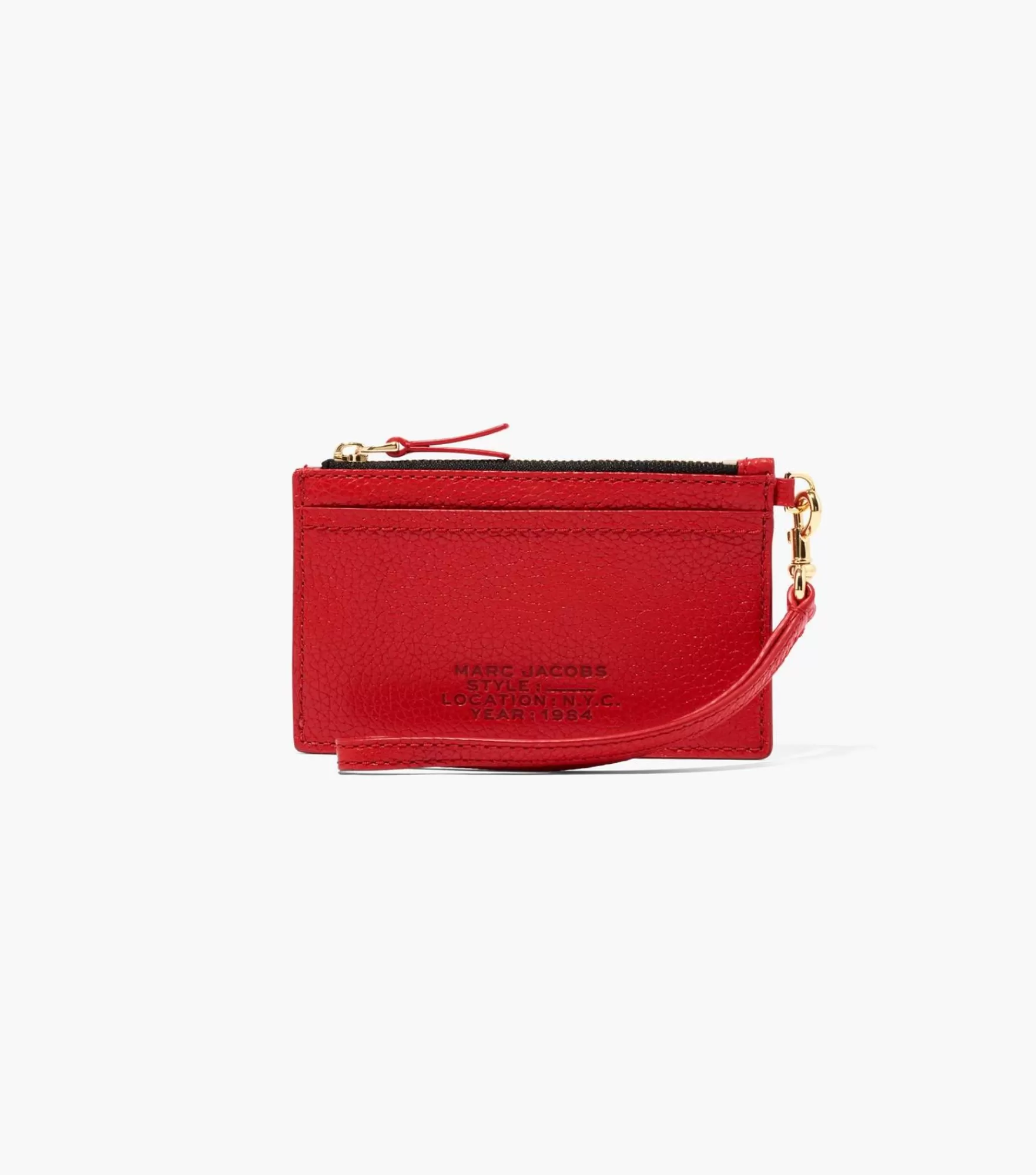 Marc Jacobs Small Wallets<The Leather Top Zip Wristlet