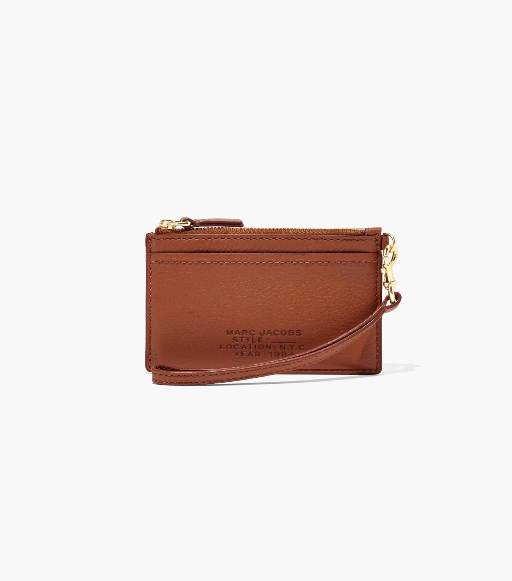 Marc Jacobs Small Wallets<The Leather Top Zip Wristlet