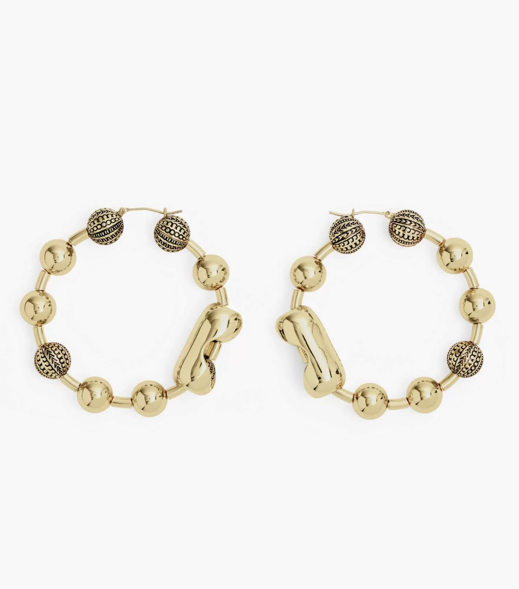 Marc Jacobs Earrings<The Monogram Ball Chain Hoop