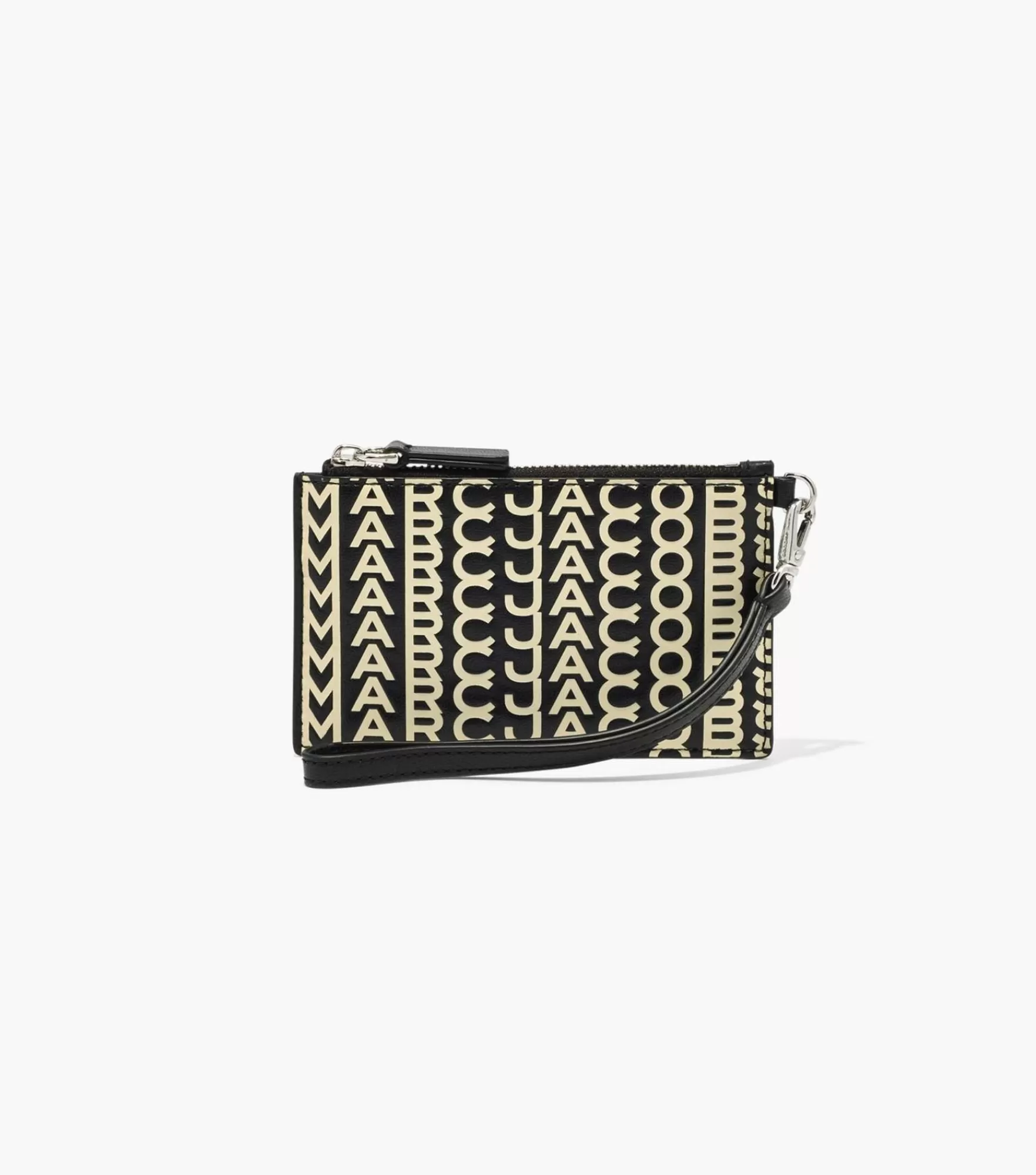 Marc Jacobs Small Wallets<The Monogram Leather Top Zip Wristlet