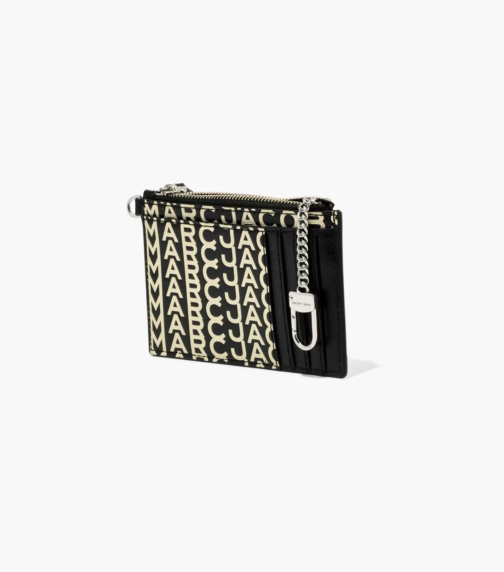 Marc Jacobs Small Wallets<The Monogram Leather Top Zip Wristlet